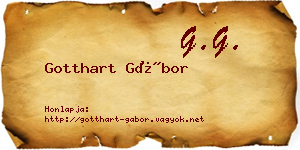 Gotthart Gábor névjegykártya